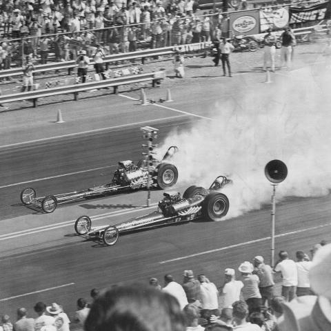 Prudhomme says his 1967 NHRA Top Fuel victory against "Sneaky" Pete Robinson at Bristol put him on the map in the drag racing world.  Photo by NHRA