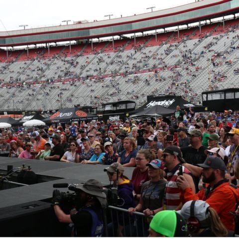 In addition to driver introductions, the Pre-Race Infield Experience also gets fans up close and personal to the main stage for the pre-race concert at the Bass Pro Shops Night Race.