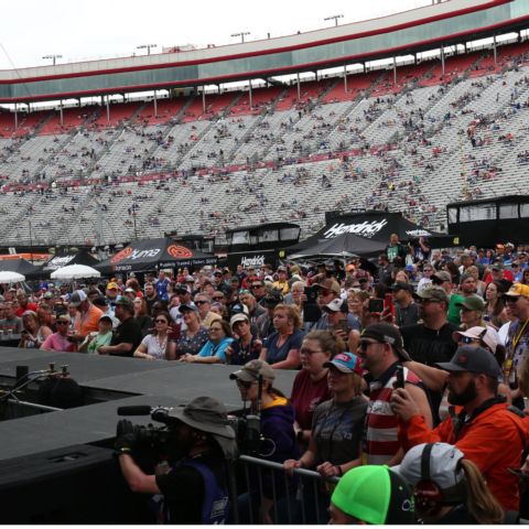 In addition to driver introductions, the Pre-Race Infield Experience also gets fans up close and personal to the main stage for the pre-race concert at the Bass Pro Shops Night Race.