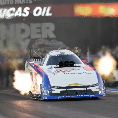 Robert Hight was the Funny Car qualifying leader Friday at the NHRA Thunder Valley Nationals.