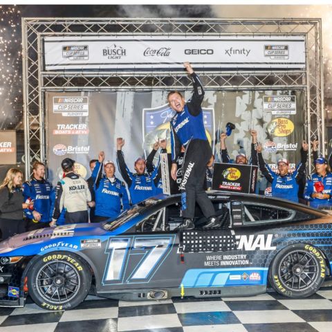 Chris Buescher snapped a 222-race winless skid by visiting Bristol's Victory Lane last season. He will try to defend his title during the NASCAR Round of 16 Playoffs on Saturday night, Sept. 16.