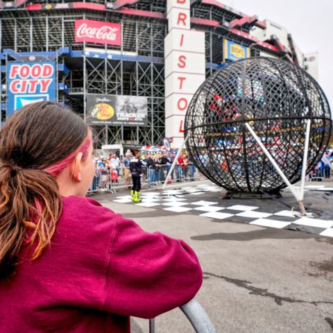 The Globe of Death will be back in the BMS Fan Zone, thrilling onlookers as daredevils ride their minibikes inside the steel cage.
