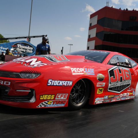 Erica Enders claimed the No. 1 qualifying position in Pro Stock for Sunday's NHRA Thunder Valley Nationals. It was her 30th No. 1 qualifying award in her career.