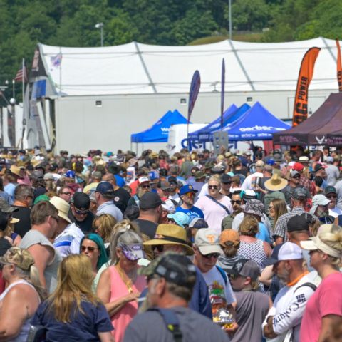A near-sellout crowd attended the NHRA Thunder Valley Nationals Saturday at historic Bristol Dragway.