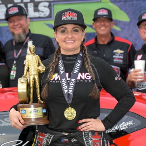 On a day when Women in Motorsports were celebrated, Erica Enders raced to victory in her Pro Stock Chevy at the NHRA Thunder Valley Nationals at historic Bristol Dragway.