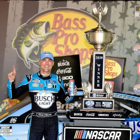 Kevin Harvick has three Cup Series wins at Bristol and has also won five Xfinity Series trophies and one Craftsman Truck Series title as well on the famed all-concrete high banks.