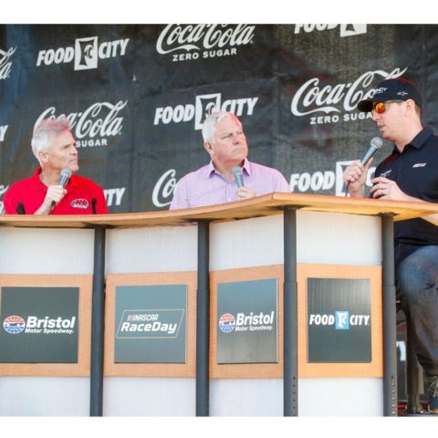 Trackside Live with Kenny Wallace and John Roberts is returning to Bristol's Food City Fan Zone Stage on Saturday at 4 p.m. The famed duo will interview several of the sport's biggest stars.