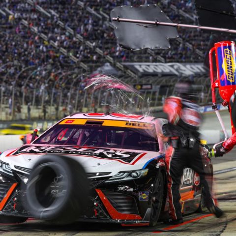 Pole winner Christopher Bell's shot at sweeping both Bristol races this season, one on dirt and one on concrete, ended when he finished third in America's Night Race after leading a race-best 187 laps.