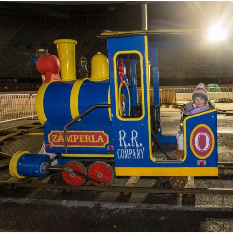 Kids will want to visit all of the thrilling amusement rides in the Christmas Village presented by Food City. This area provides a quick pit stop for guests of Pinnacle Speedway In Lights in the middle of their tour. Here the Chattanooga Choo-Choo takes some kids for a ride on its rails.
