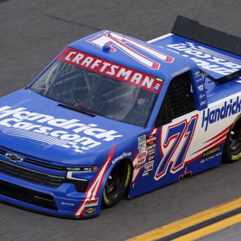 Caruth drives the No. 71 HendrickCars.com Chevy Silverado for Spire Motorsports. Rick Hendrick recently extended the sponsorship for the full season.