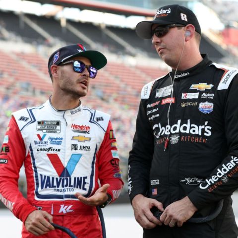 Could it be the Kyle & Kyle show again at Bristol during the Food City 500? Both Kyle Busch (right) and Kyle Larson have had some amazing moments at Bristol Motor Speedway. Busch is the active win leader with 9 victories, while Larson seems to be in contention to win at Bristol every time the green flag is dropped there.