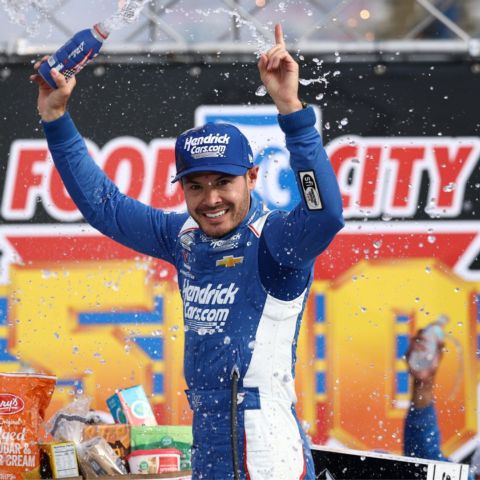 Kyle Larson scored his third Bristol victory and first Food City 500 win Sunday.