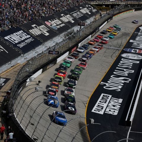 Kyle Larson won two of three races during the weekend at Bristol, including Satuday's Xfinity SciAps 300 and Sunday's Food City 500. He finished second in the weekend's Craftsman Truck Series event, the Weather Guard Truck Race. 