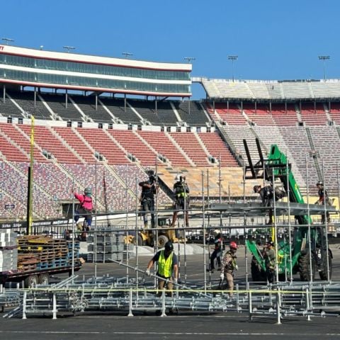 Construction also continues on structures beside the field, like grandstands, dugouts and team locker rooms.