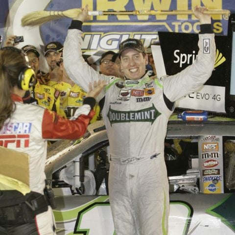 Kyle Busch swept America's Night Race two times, in 2010 and 2017