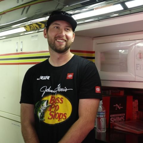 NASCAR star Chase Briscoe toured the massive God's Pit Crew campus in Danville, Virginia today during the BMS announcement of the service based organization being named the BMS Neighborhood Hero.