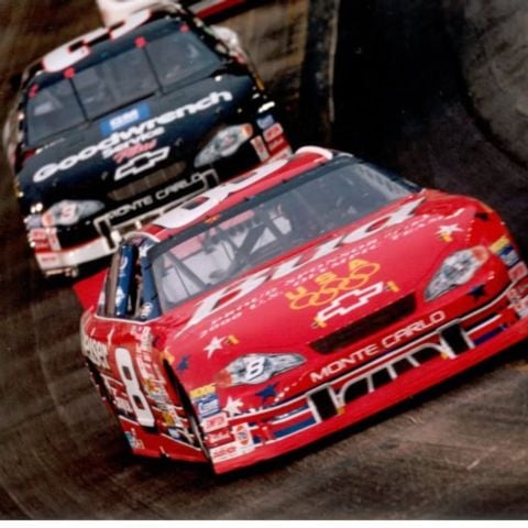 Dale Earnhardt Jr. (8) and Dale Earnhardt Sr. (3) raced together at Bristol Motor Speedway for the first time in the spring of 2000. Both drivers have earned famous victories at The World's Fastest Half-Mile, also known to their legion of fans as 'Earnhardt Country'.