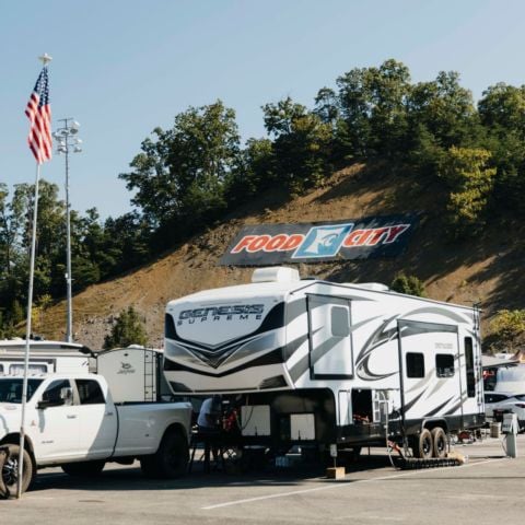 There are lots of camping options at Bristol Motor Speedway.
