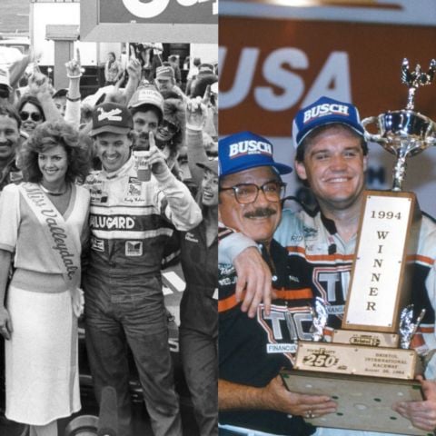 Rusty Wallace (left) and Kenny Wallace were winners at Bristol, Rusty famously nine times in Cup and Kenny once in the O'Reilly Series.