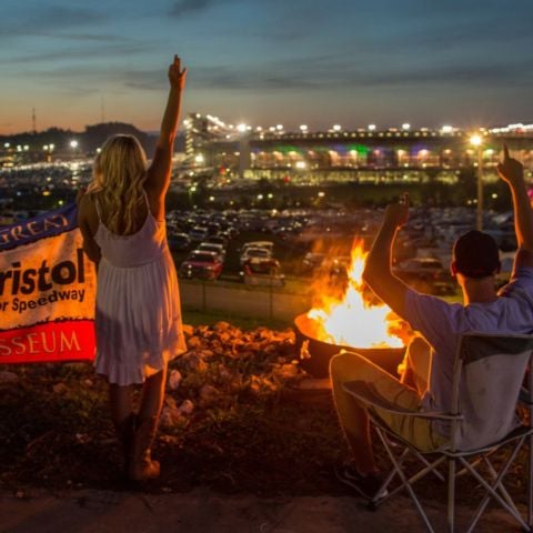Winding down after the race at your campsite is all a part of the family traditions of enjoying a Food City 500 race weekend at Bristol Motor Speedway.