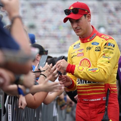 Talking with drivers as they make their was to driver introductions is an activity that always makes for great family memories. Here Joey Logano signs autographs for fans at Bristol before a recent Food City 500.