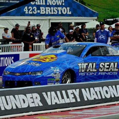 Matt Hartford, who has won two races this season in three finals, captured the Pro Stock Mission #2Fast2TastyChallenge Saturday during the Super Grip NHRA Thunder Valley Nationals.