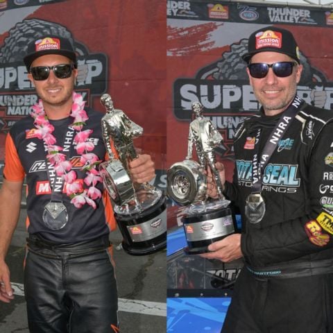 Matt Hartford (Pro Stock) and Gaige Hererra (Pro Stock Motorcycle) scored victories at the NHRA Super Grip Thunder Valley Nationals.
