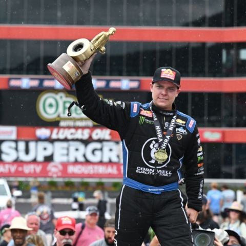 Austin Prock earned the Funny Car win.