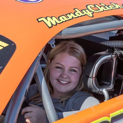 After finishing fourth at Bristol last year, Mandy Chick is looking to improve her position in the Pro Late Model race Saturday.