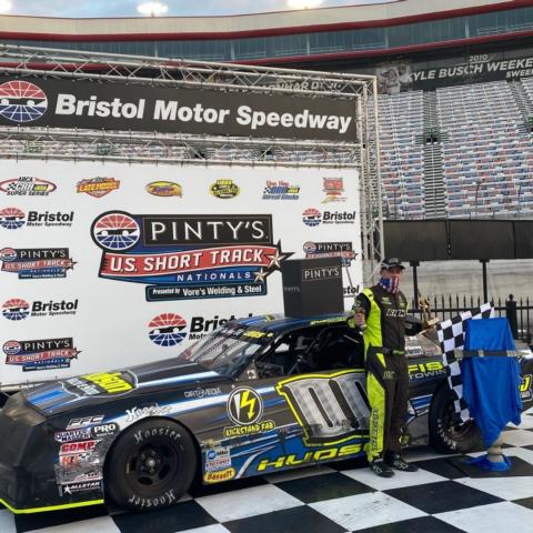 Brett Hudson earned the Street Stocks division win.