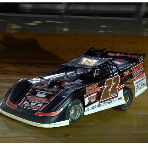 Chris Ferguson drove the fastest Super Late Model to the $10,000 victory Friday at Bristol Motor Speedway.