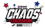 Chaos at the Colosseum with Dude Perfect Logo