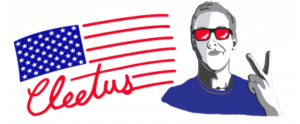 <span class=presented>Cleetus McFarland Presents</span> Cleetus & Cars and the Bristol 1000 Logo