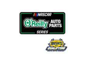 O'Reilly Auto Parts Series 300 <span>& Bush's Beans Qualifying</span> Logo