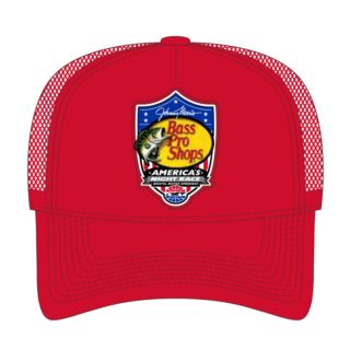 Bass Pro Shops Night Race Red Mesh Event Hat