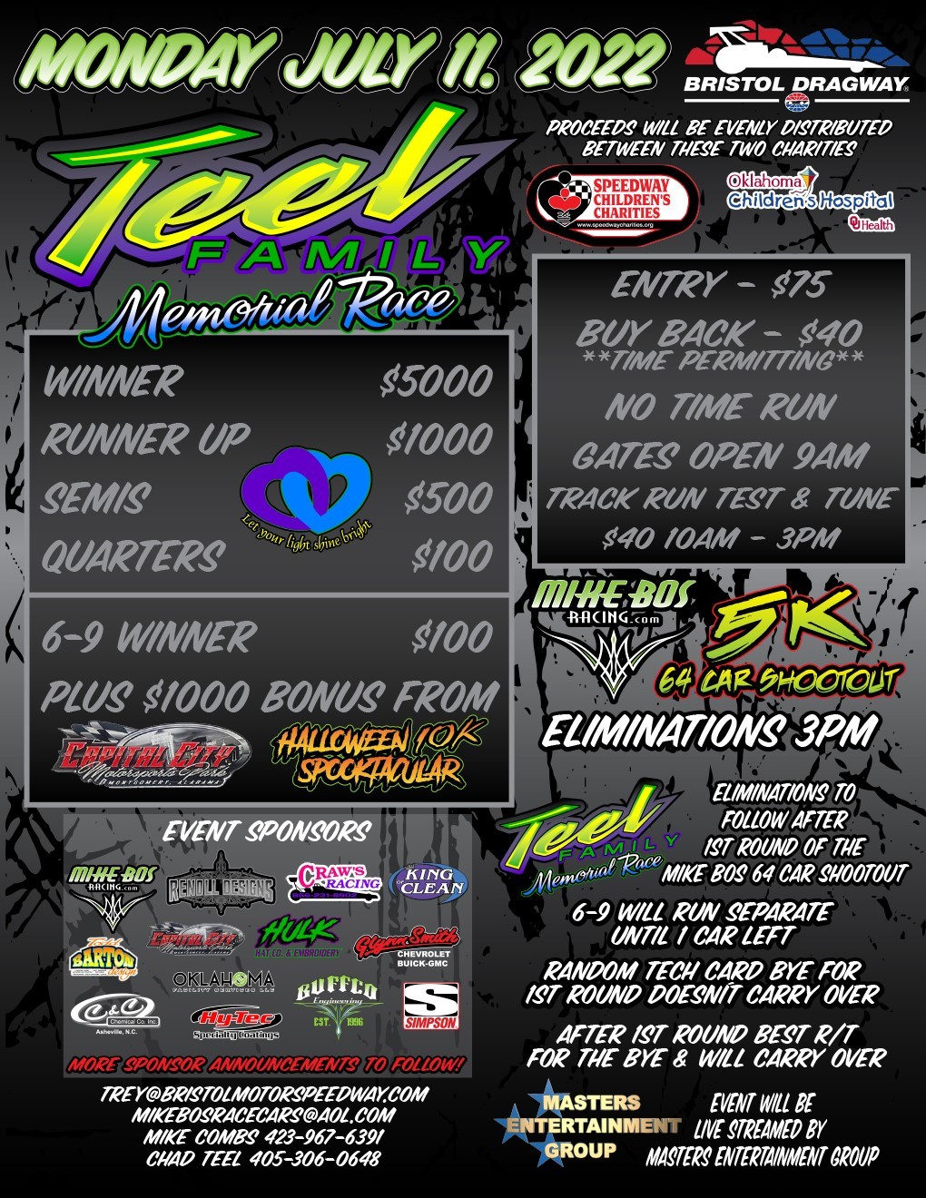 NHRA JDRL Eastern Conference Finals Teel Family Memorial Race Dragway