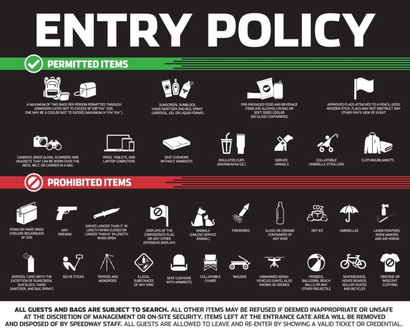 Prohibited Items Header Image
